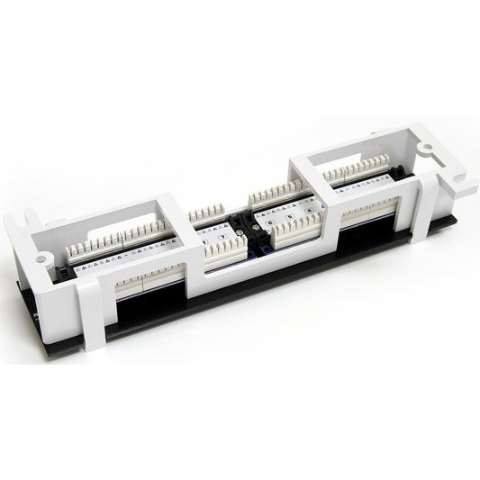 StarTech.com 1U 12 Port Wall Mount Cat5e Patch Panel - 45 Degree with T568A and T568B Wiring