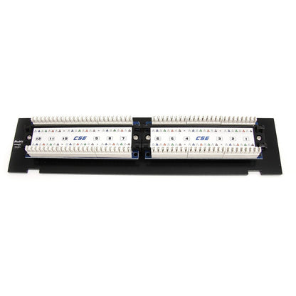 StarTech.com 1U 12 Port Wall Mount Cat5e Patch Panel - 45 Degree with T568A and T568B Wiring