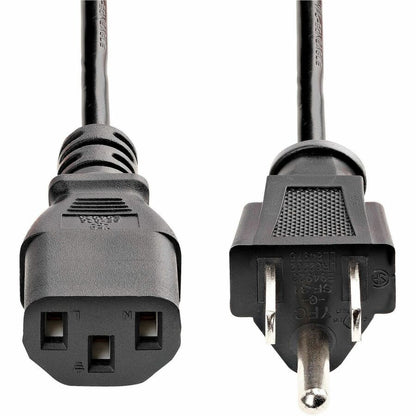 StarTech.com 6ft Computer Power Cord NEMA 5-15P to C13, 10A, 125V, Black Replacement Cable