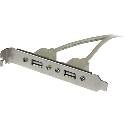 StarTech.com 2 Port USB A Female Slot Plate Adapter Cable (Part Number: USBPLATE)