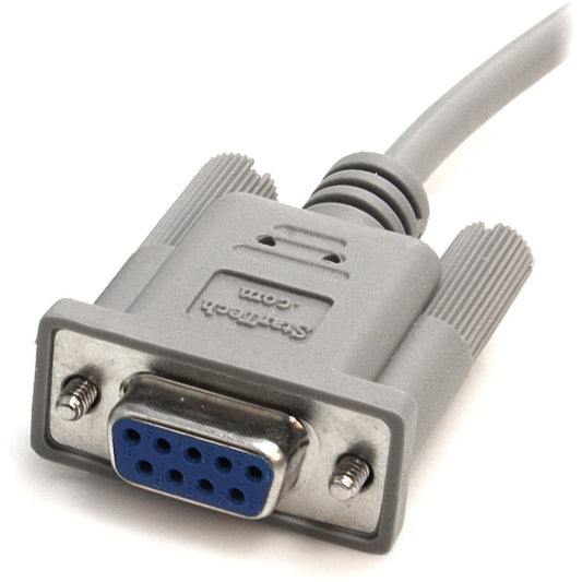 StarTech.com 10ft Serial Null Modem Cable with DB-9 Female Connectors (Part SCNM9FF)