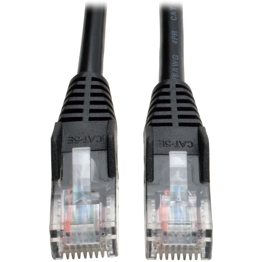 Eaton Tripp Lite Series Cat5e 50-ft. Snagless Ethernet Patch Cable with RJ45 Male Connectors, Black