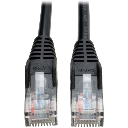Eaton Tripp Lite Series Cat5e 50-ft. Snagless Ethernet Patch Cable with RJ45 Male Connectors, Black