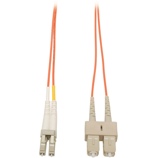 Eaton Tripp Lite Series Duplex Multimode Fiber Optic Patch Cable (LC to SC), 10 ft