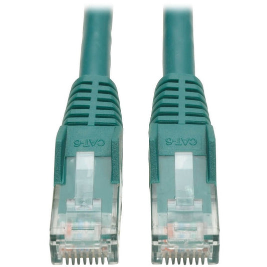 Eaton Tripp Lite Series Cat6 Gigabit Snagless Molded Ethernet Cable, 7 ft, Green