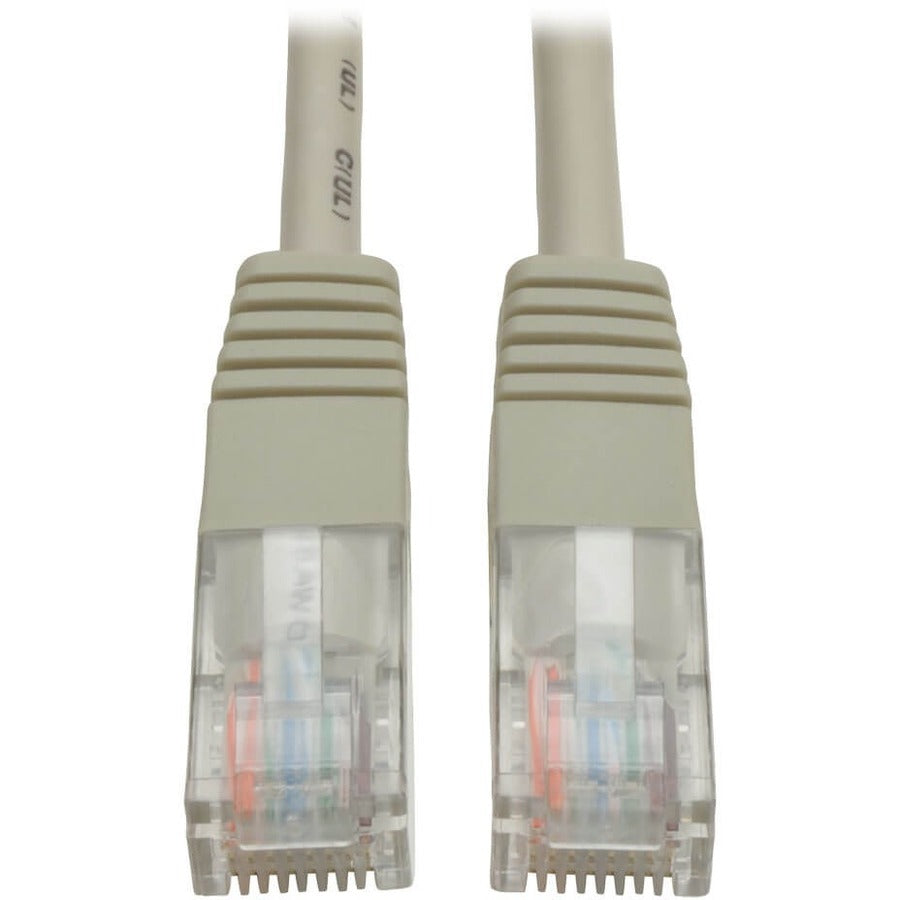 Eaton Tripp Lite Series Cat5e Ethernet Patch Cable 50 ft Gray with RJ45 Connectors