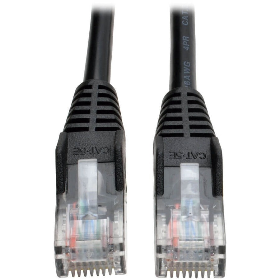 Eaton Tripp Lite Series Cat5e 350 MHz Snagless Molded UTP Ethernet Patch Cable, 7 ft, Black
