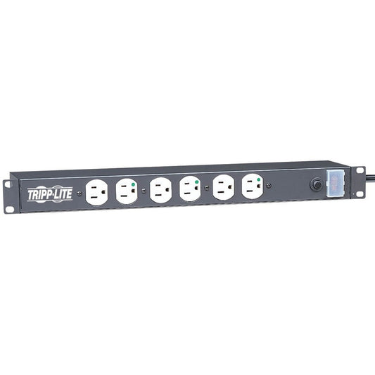 Eaton Tripp Lite Series RS1215-HG 120V Rackmount Power Strip with 12 Hospital-Grade Outlets and 15 ft. Cord