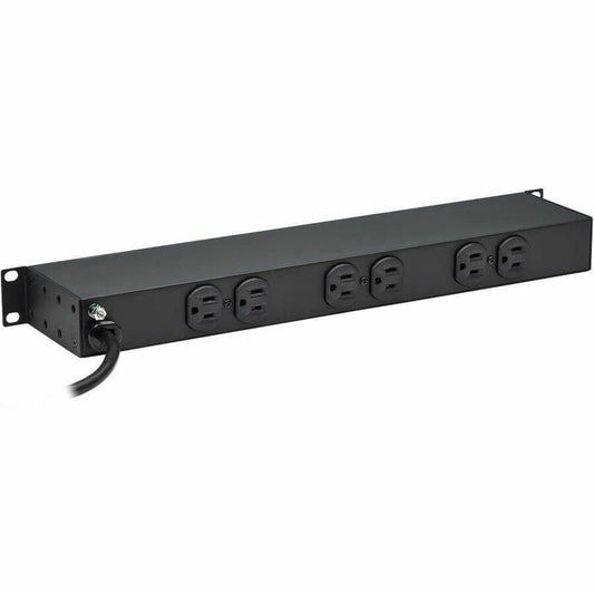 Eaton Tripp Lite Series RS-1215 1U Rack-Mount Power Strip with 12 Outlets and 15 ft Cord