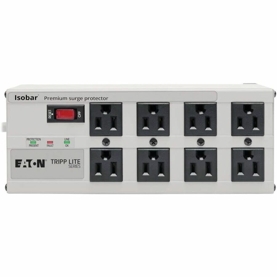 Eaton Tripp Lite Series Isobar ISOTEL8ULTRA 8-Outlet Surge Protector with 12 ft. Cord and Network Protection