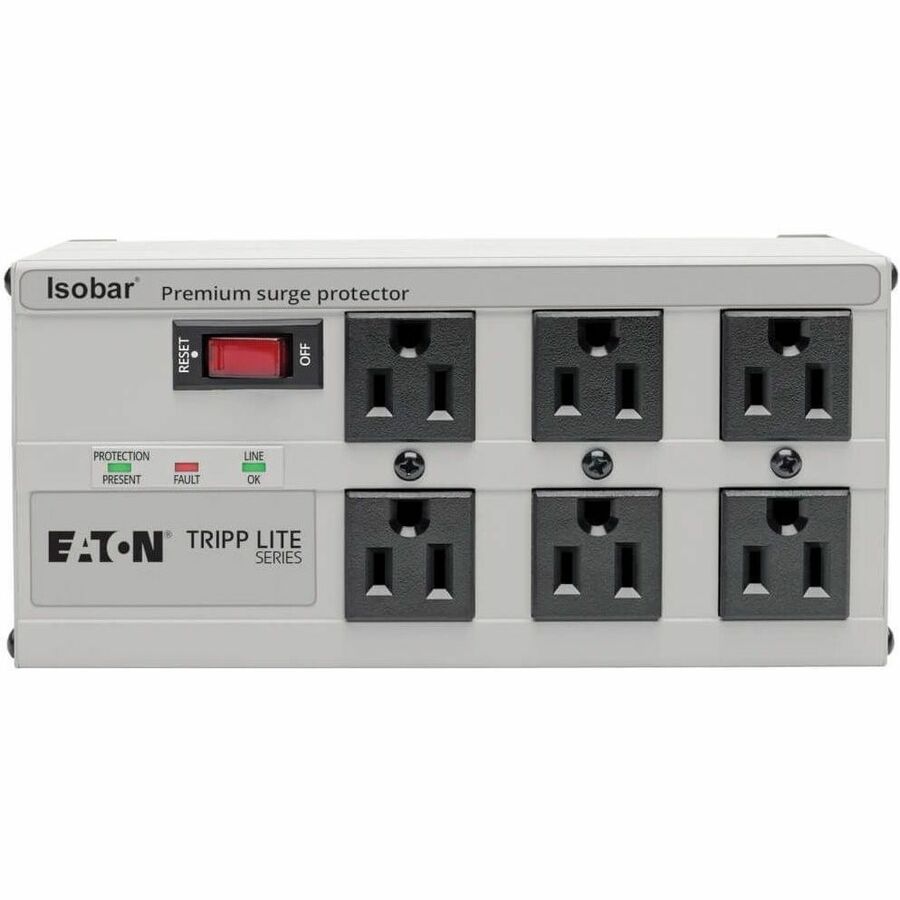 Eaton Tripp Lite Series Isobar ISOBAR6 6-Outlet Surge Protector with 6 ft. Cord and Right-Angle Plug
