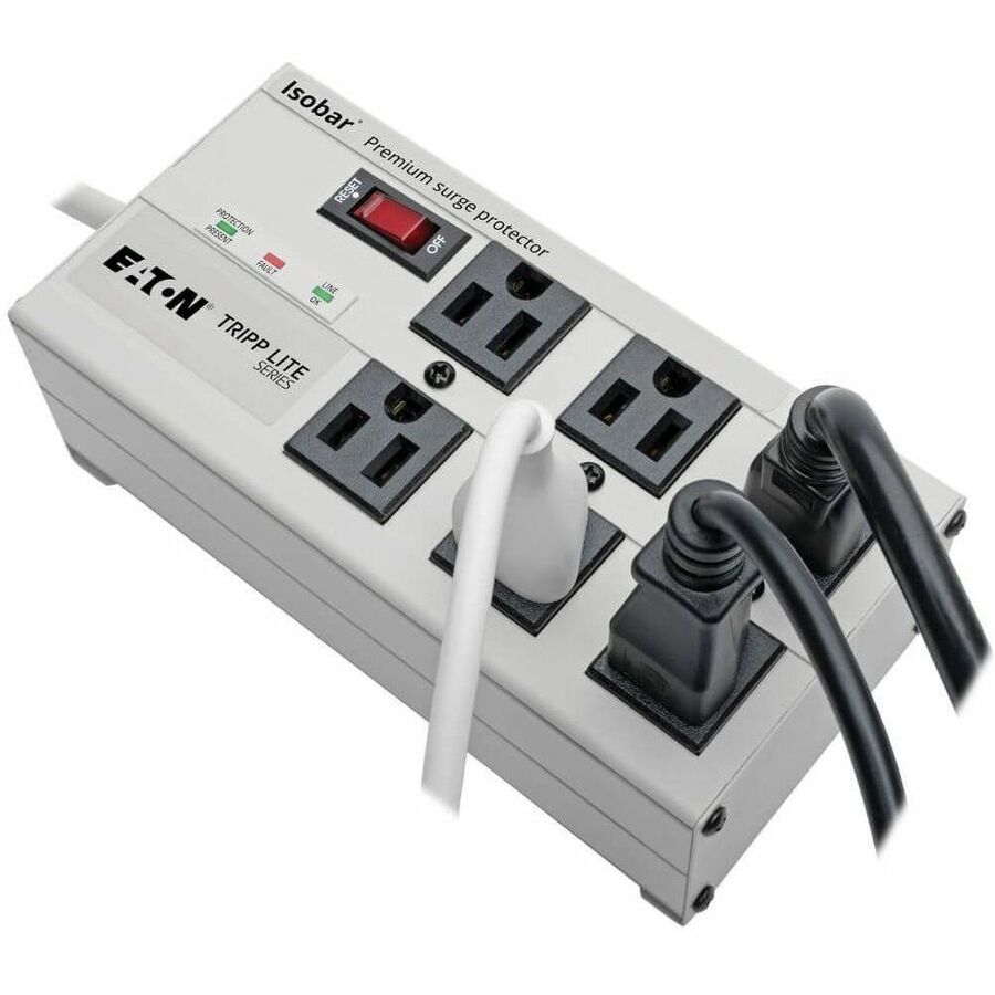 Eaton Tripp Lite Series Isobar ISOBAR6 6-Outlet Surge Protector with 6 ft. Cord and Right-Angle Plug