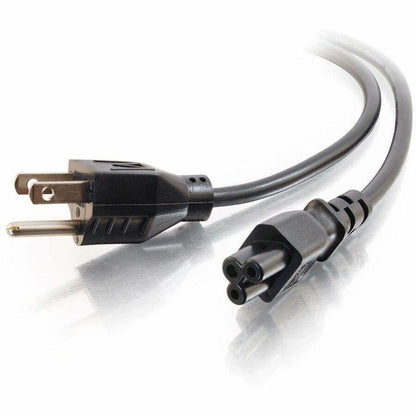 C2G 6ft Laptop Power Cord with NEMA 5-15P to IEC320C5 - 18 AWG, Black, 3-Slot Compatibility