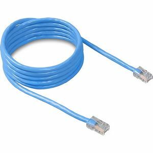 Belkin RJ45 Category 5e Patch Cable – 25 ft blue network cable with molded connectors