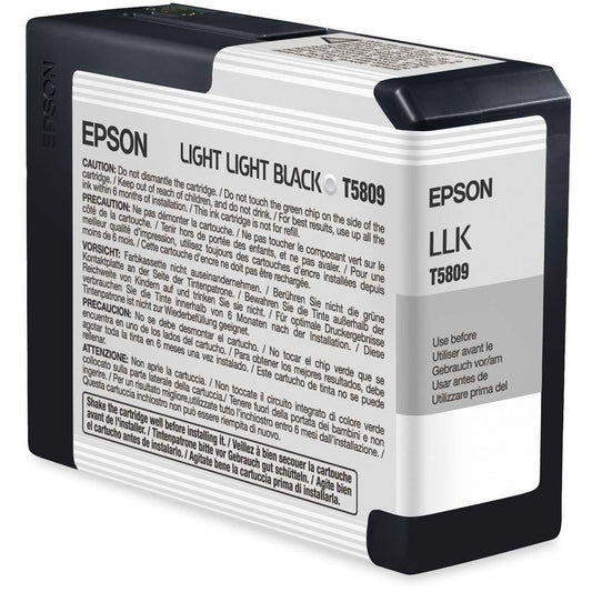 Epson UltraChrome K3 Light-Light Black Ink Cartridge for Stylus Pro 3800 & 3880