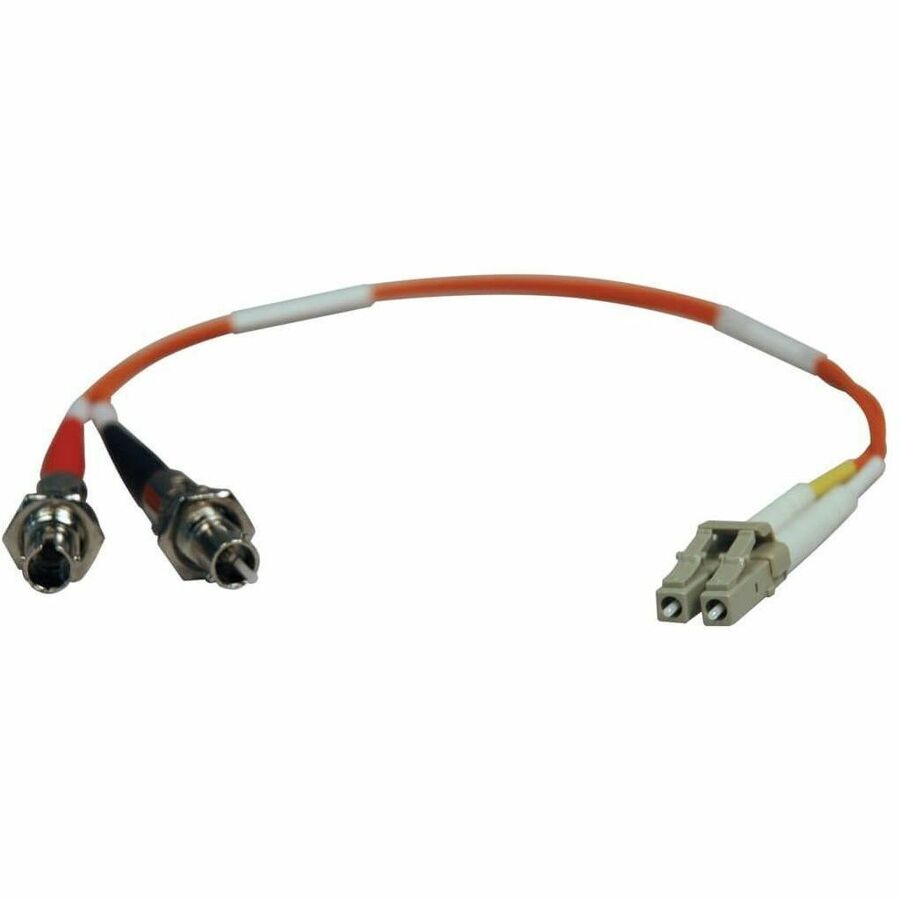 Eaton Tripp Lite Series Duplex Multimode 50/125 Fiber Optic Adapter Cable (LC/ST, 1 ft.)