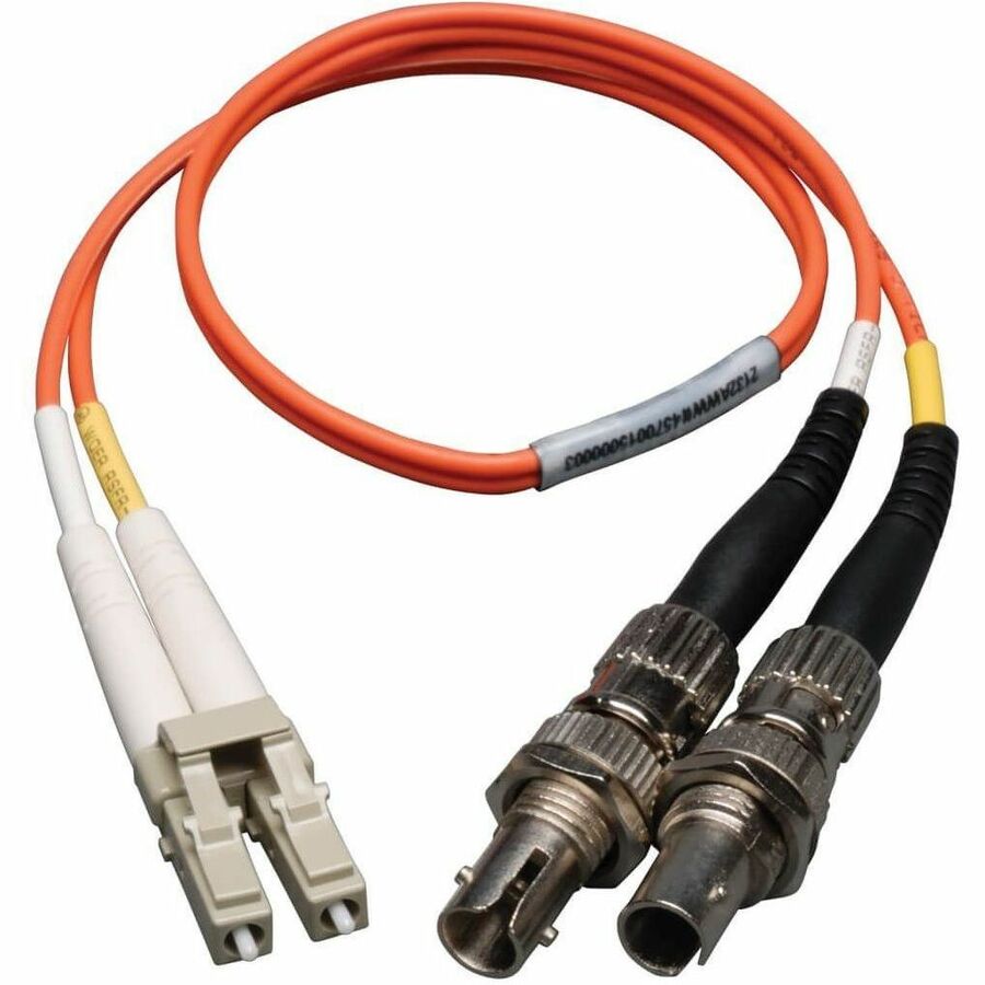 Eaton Tripp Lite Series Duplex Multimode 50/125 Fiber Optic Adapter Cable (LC/ST, 1 ft.)