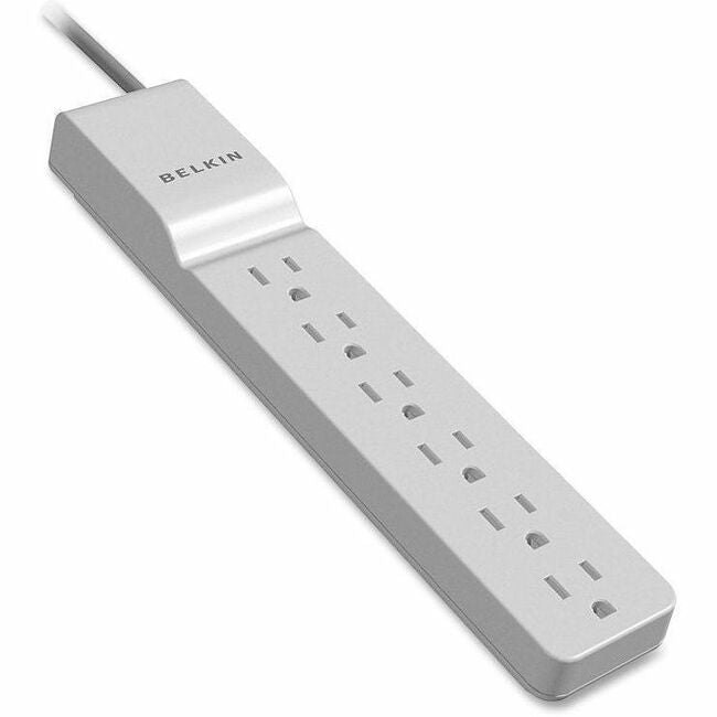 Belkin 6 Outlet Surge Protector with 4 ft Cord – 720 Joule Energy Rating for Home & Office
