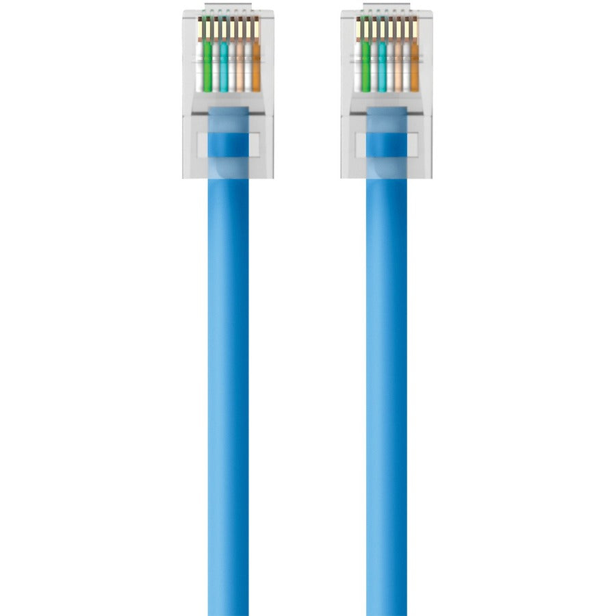 Belkin Cat6 Snagless Patch Cable - 7 Feet Blue Ethernet Network Cable for High-Speed Data Transfer