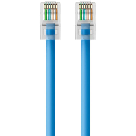 Belkin Cat6 Snagless Patch Cable - 7 Feet Blue Ethernet Network Cable for High-Speed Data Transfer