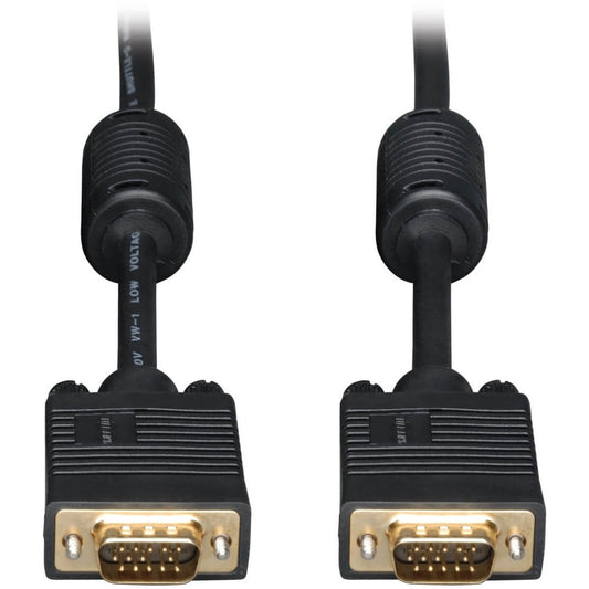 Eaton Tripp Lite Series VGA High-Resolution RGB Coaxial Cable (HD15 M/M), 15 ft