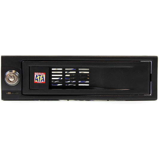 StarTech.com HSB100SATBK 5.25-Inch Tray-Less SATA Hot-Swap Hard Drive Bay for 3.5-Inch Drives in PC and Rackmount Systems