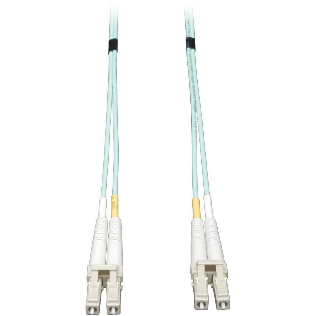 Eaton Tripp Lite Series 10Gb Duplex Multimode Fiber Optic Patch Cable (LC/LC) – Aqua, 5M