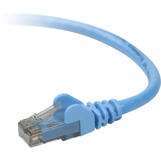 Belkin Cat. 6 UTP Snagless Patch Cable - 3 ft, Blue, for Gigabit Ethernet and VoIP Devices