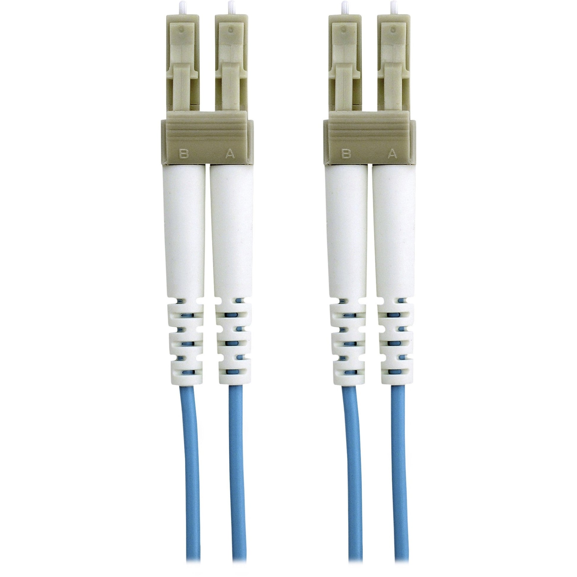 Belkin F2F402LL-10M-G 32.8 ft Aqua Multimode LC/LC Fiber Optic Patch Cable for 10Gb Ethernet Networks