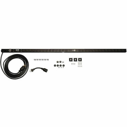 Eaton Tripp Lite PDUMV20 Metered Power Distribution Unit - 28 NEMA 5-15/20R Outlets, 120V 20A, Rack-Mountable with 15ft Cord and Overload Protection