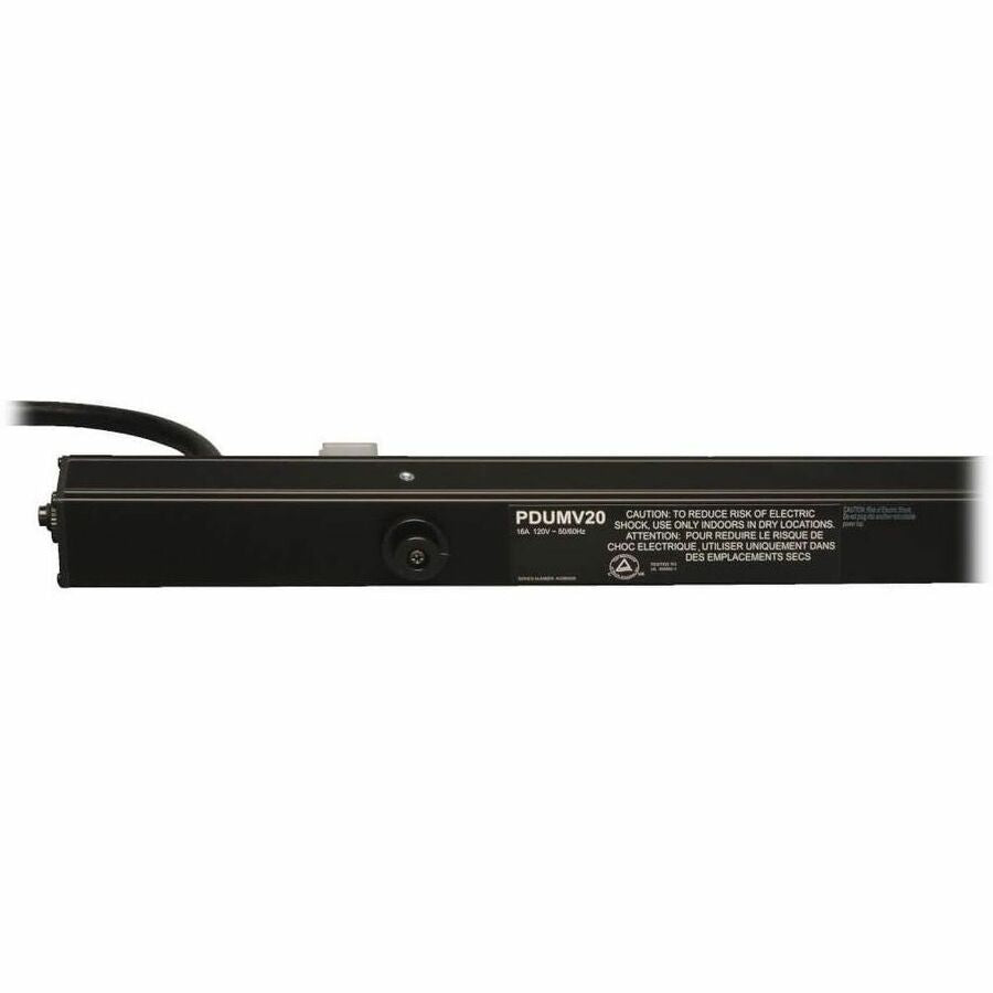 Eaton Tripp Lite PDUMV20 Metered Power Distribution Unit - 28 NEMA 5-15/20R Outlets, 120V 20A, Rack-Mountable with 15ft Cord and Overload Protection