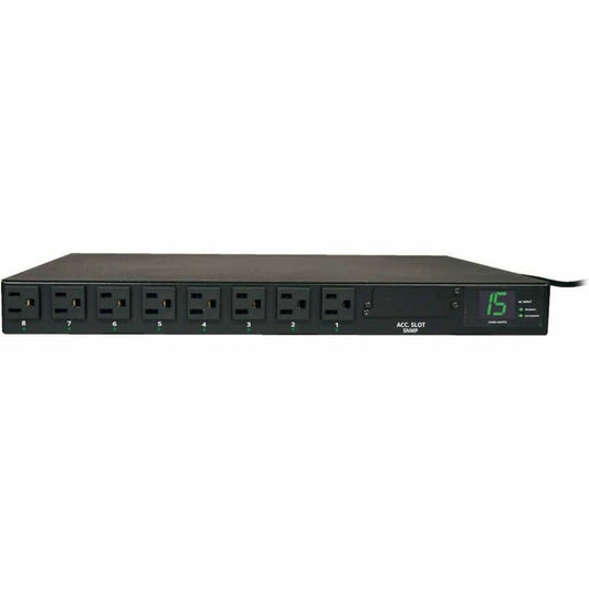 Eaton Tripp Lite PDUMH15AT Metered ATS 120V 15A 8-Outlet Rackmount PDU