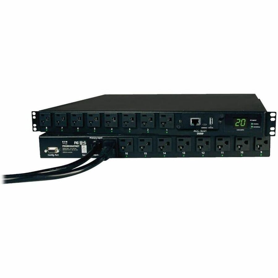 Eaton Tripp Lite Series 1.9kW Switched Automatic Transfer Switch PDU with 16 Outlets and Redundant Power Support