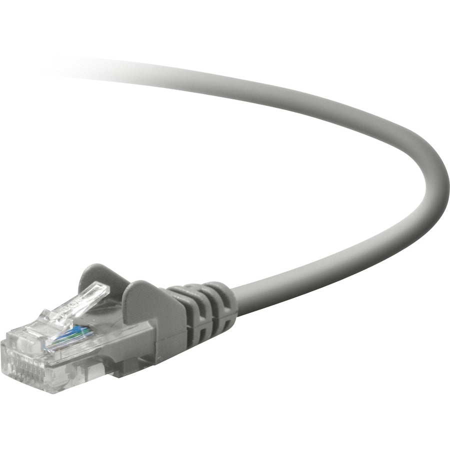 Belkin Cat. 5E UTP Patch Cable - 10 ft Gray Ethernet Network Cable with RJ-45 Connectors