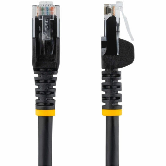 StarTech.com 7ft CAT6 Ethernet Patch Cable - Black Snagless Gigabit Network Cable with 24 AWG Copper Conductors and Gold-Plated RJ45 Connectors