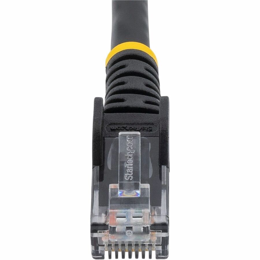 StarTech.com 7ft CAT6 Ethernet Patch Cable - Black Snagless Gigabit Network Cable with 24 AWG Copper Conductors and Gold-Plated RJ45 Connectors