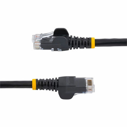 StarTech.com 7ft CAT6 Ethernet Patch Cable - Black Snagless Gigabit Network Cable with 24 AWG Copper Conductors and Gold-Plated RJ45 Connectors