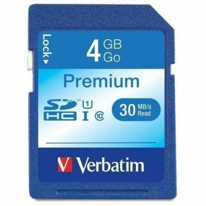 Verbatim America, LLC 4GB Premium SDHC Memory Card with UHS-I U1 Class 10 Performance
