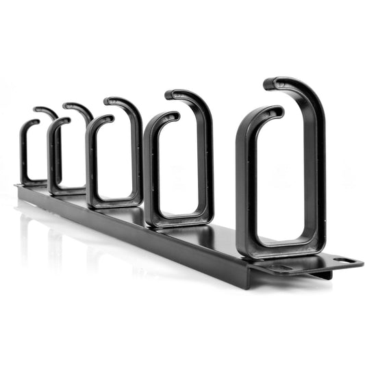 StarTech.com 1U 19-Inch Metal Rackmount Cable Management Panel - Rack Cable Organizer for Standard 19" Server Racks