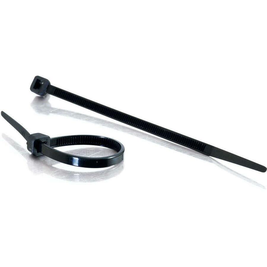 C2G 11.5-inch Cable Ties - Black, 100-Pack for Secure Cable Management