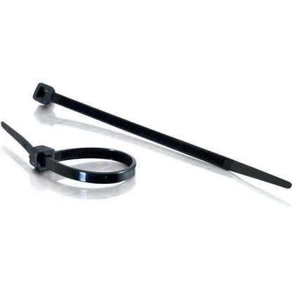 C2G 11.5-inch Cable Ties - Black, 100-Pack for Secure Cable Management