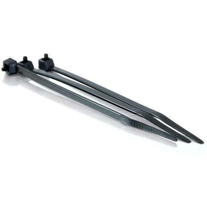 C2G 11.5-inch Cable Ties - Black, 100-Pack for Secure Cable Management