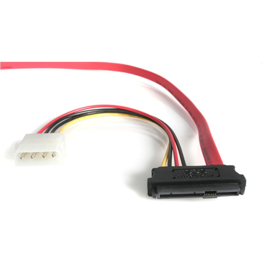 StarTech.com 18in SAS 29-Pin to SATA Cable with LP4 Power – Data and Power Connection for SAS Drives