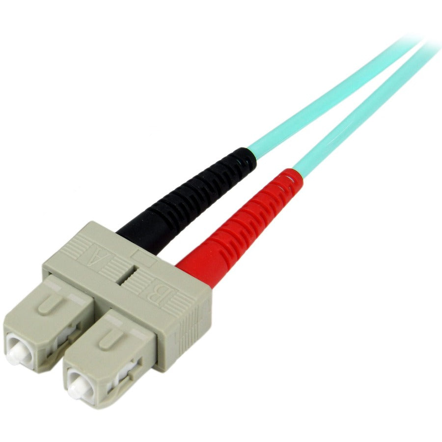 StarTech.com 3ft LC/UPC to SC/UPC OM3 Multimode Fiber Optic Duplex Cable - 10Gbps Data Transfer