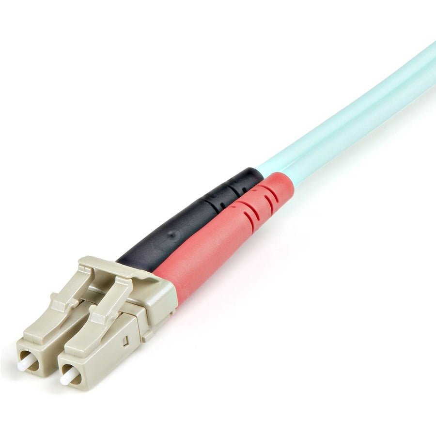 StarTech.com 1m Aqua OM3 Multimode Duplex Fiber Optic Patch Cable - LC to LC, 10 Gbps