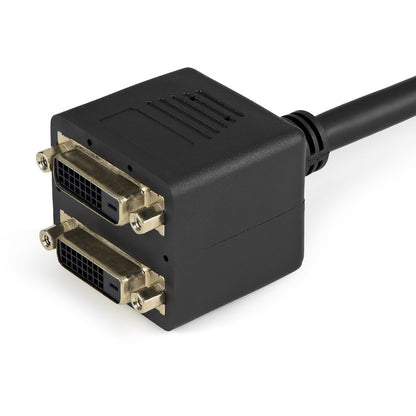 StarTech.com 1 ft DVI-D to 2x DVI-D Digital Video Splitter Cable - M/F