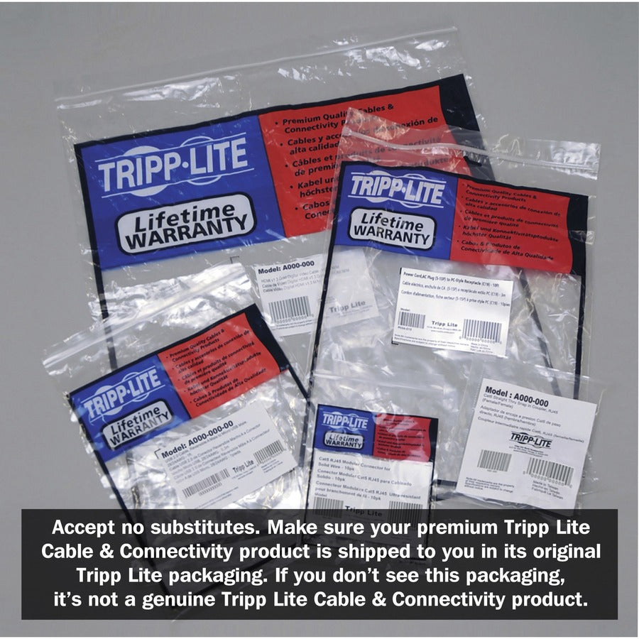Eaton Tripp Lite Series Cat6 UTP Patch Cable, 1 ft. Gray Snagless Molded Ethernet Cable (N201-001-GY)