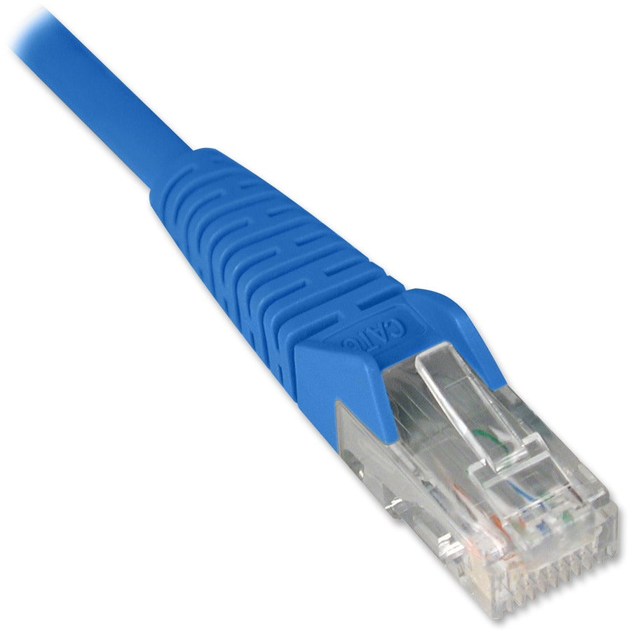 Eaton Tripp Lite Series Cat6 Gigabit Ethernet Patch Cable, 1 ft, Blue – RJ45 Male to RJ45 Male, Snagless Design