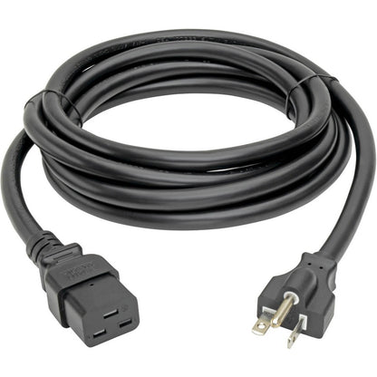 Eaton Tripp Lite Series Power Cord, C19 to NEMA 5-20P, 10 ft Heavy-Duty 20A 125V Black