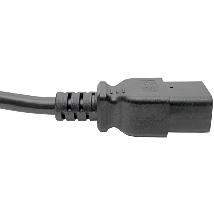 Eaton Tripp Lite Series Power Cord C19 to C14 - Heavy-Duty 10 ft. 15A 250V Black